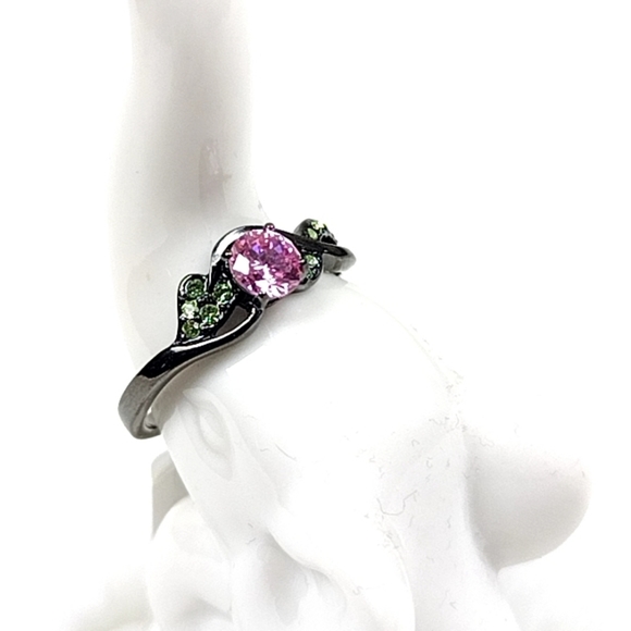 Stainless Steel Rose Vine Ring Hypoallergenic Jewelry - Picture 13 of 14